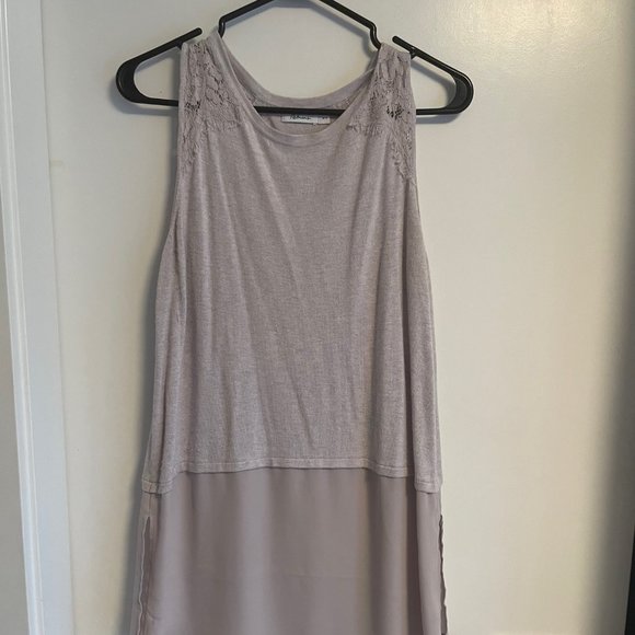 Sleeveless Purple/ Lavender Top / Sheer bottom Medium - Picture 1 of 9
